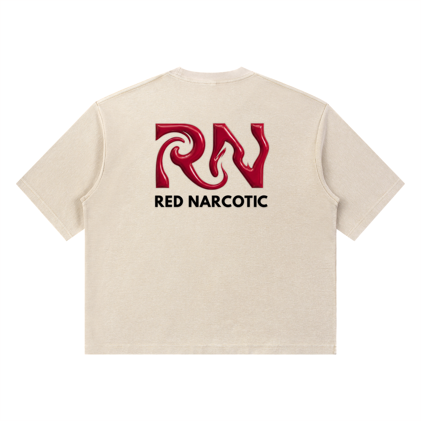 Mineral Washed Waffle Boxy T-Shirt
