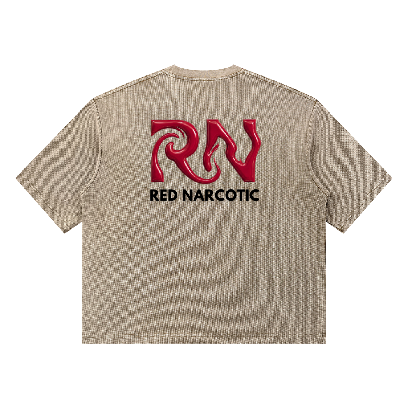 Mineral Washed Waffle Boxy T-Shirt