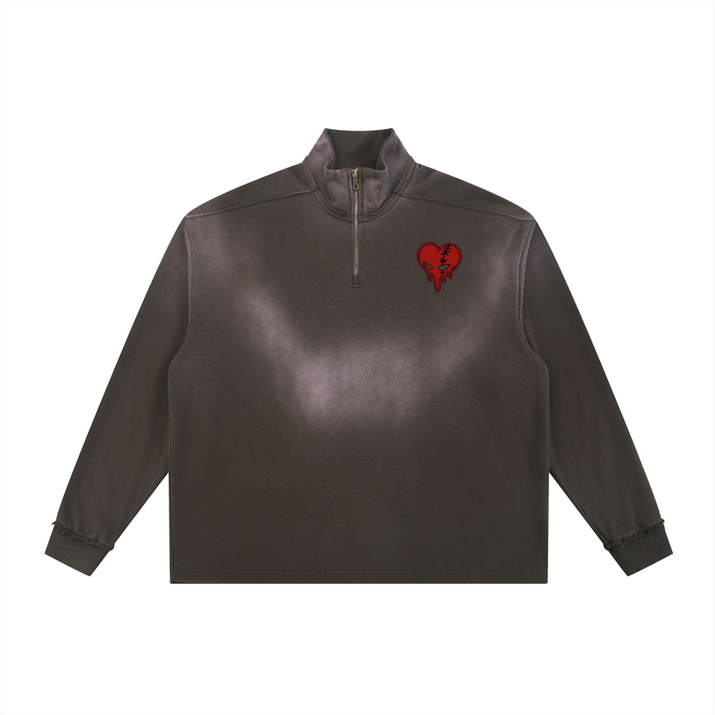 Sun Faded Edge Quarter-Zip Sweatshirt