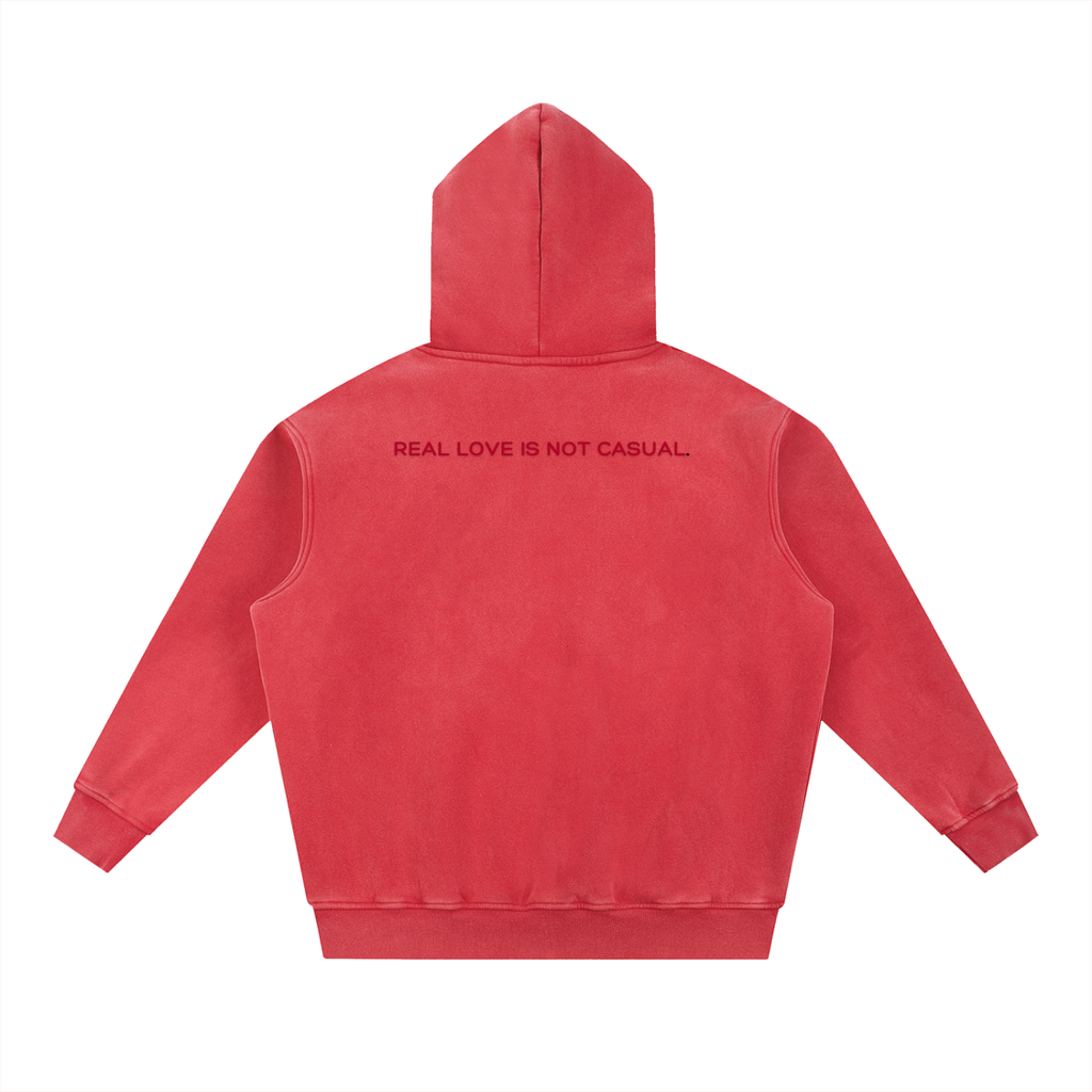 Snow Washed Fleece Oversized Hoodie
