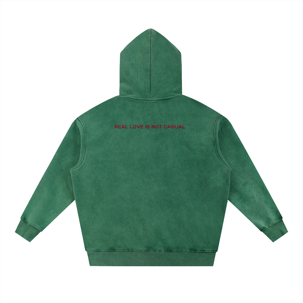 Snow Washed Fleece Oversized Hoodie