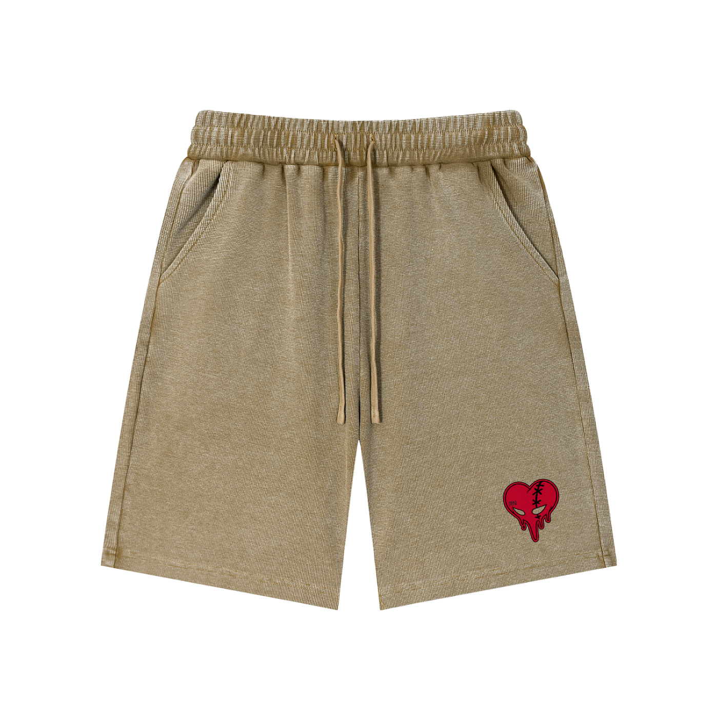 LH-17 Mineral Washed Waffle Shorts