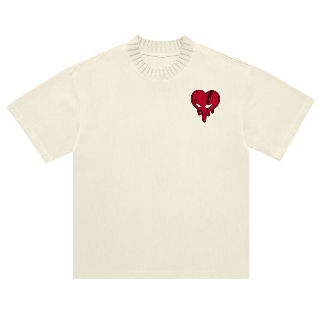 Heavyweight Knitted Neck T-Shirt