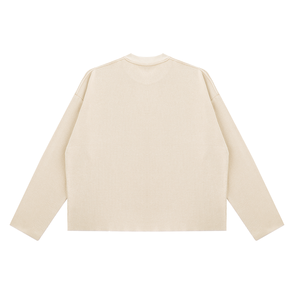 Vintage Washed Waffle Boxy Longsleeve T-Shirt
