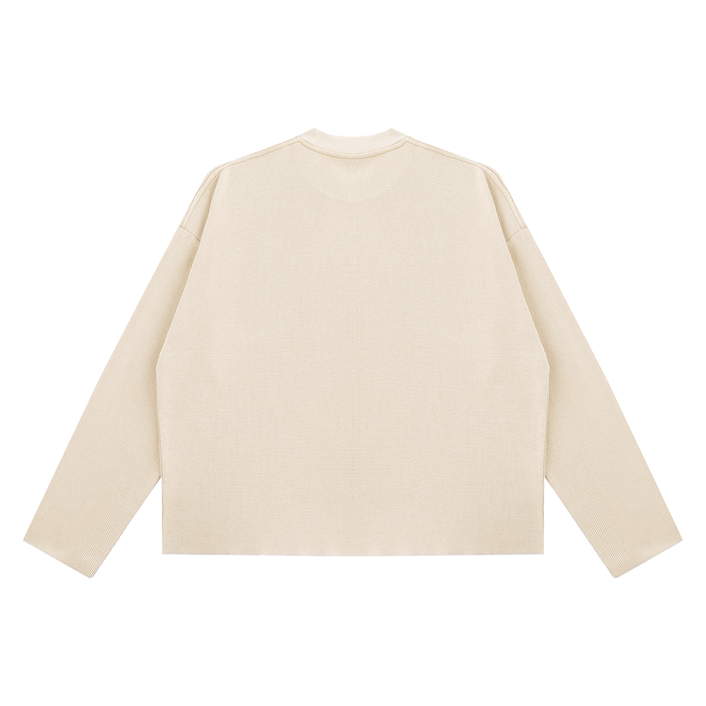 Vintage Washed Waffle Boxy Longsleeve T-Shirt