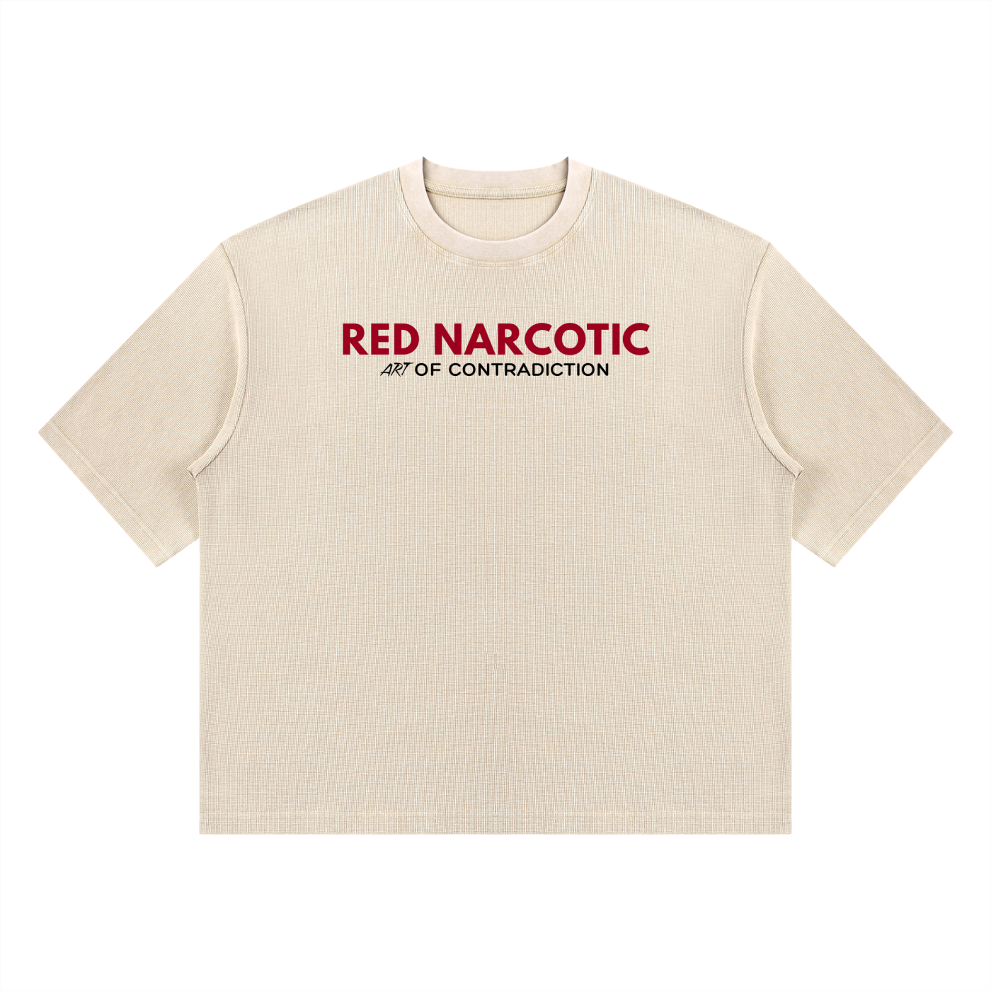 Mineral Washed Waffle Boxy T-Shirt
