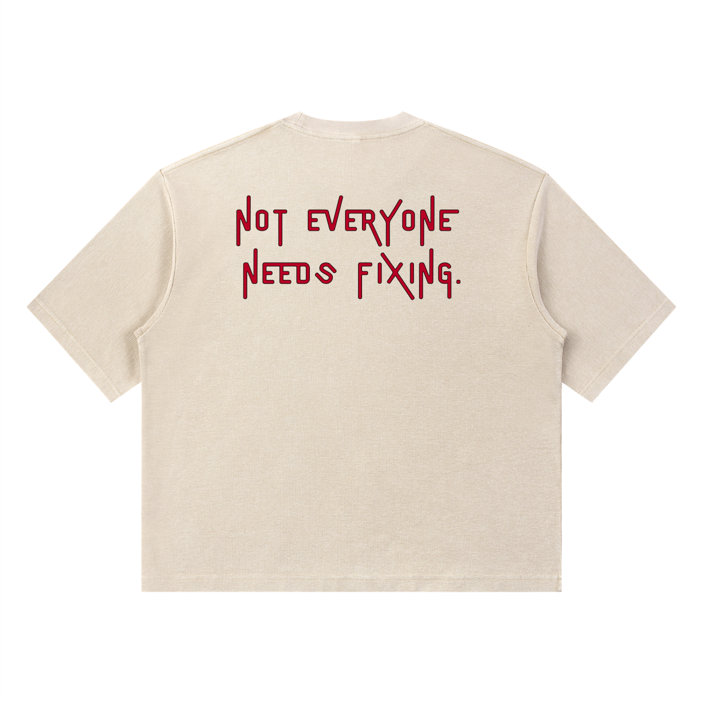 Mineral Washed Waffle Boxy T-Shirt