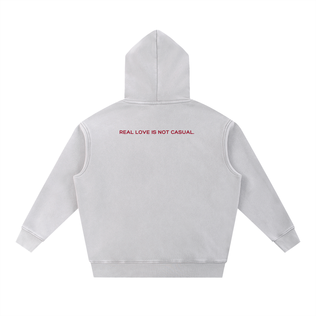 Snow Washed Fleece Oversized Hoodie