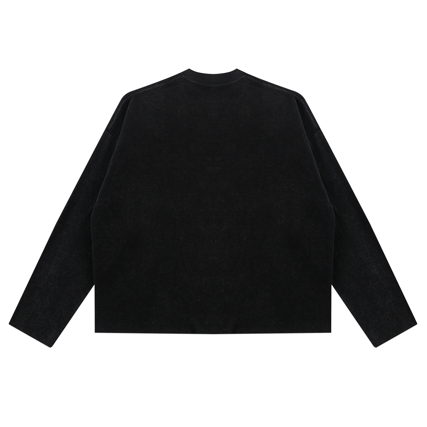 Vintage Washed Waffle Boxy Longsleeve T-Shirt