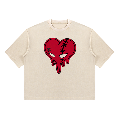 LH-34 Mineral Wash Waffle Boxy Shirt