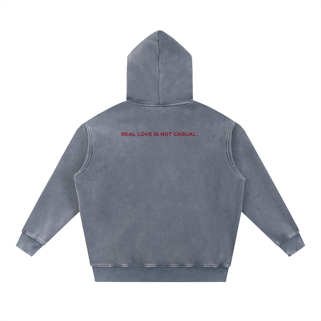 Snow Washed Fleece Oversized Hoodie