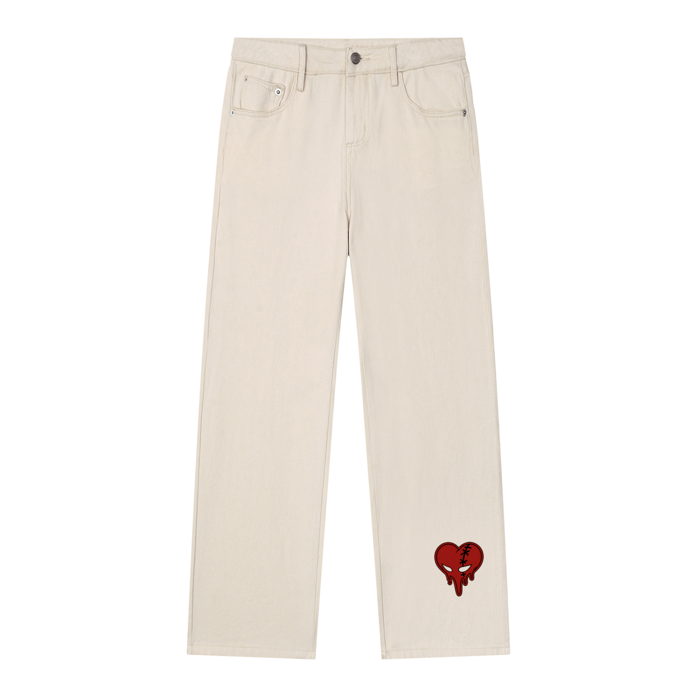Men’s Vintage Washed Straight Leg Jeans
