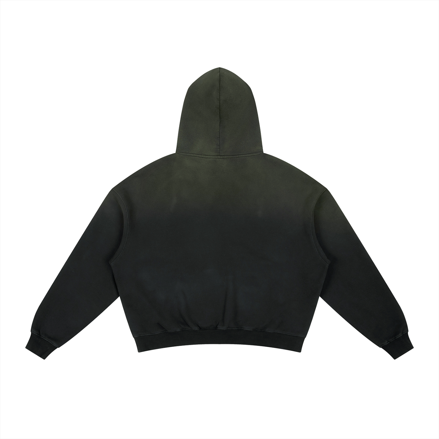Frayed Sun Faded Boxy Fleece Hoodie