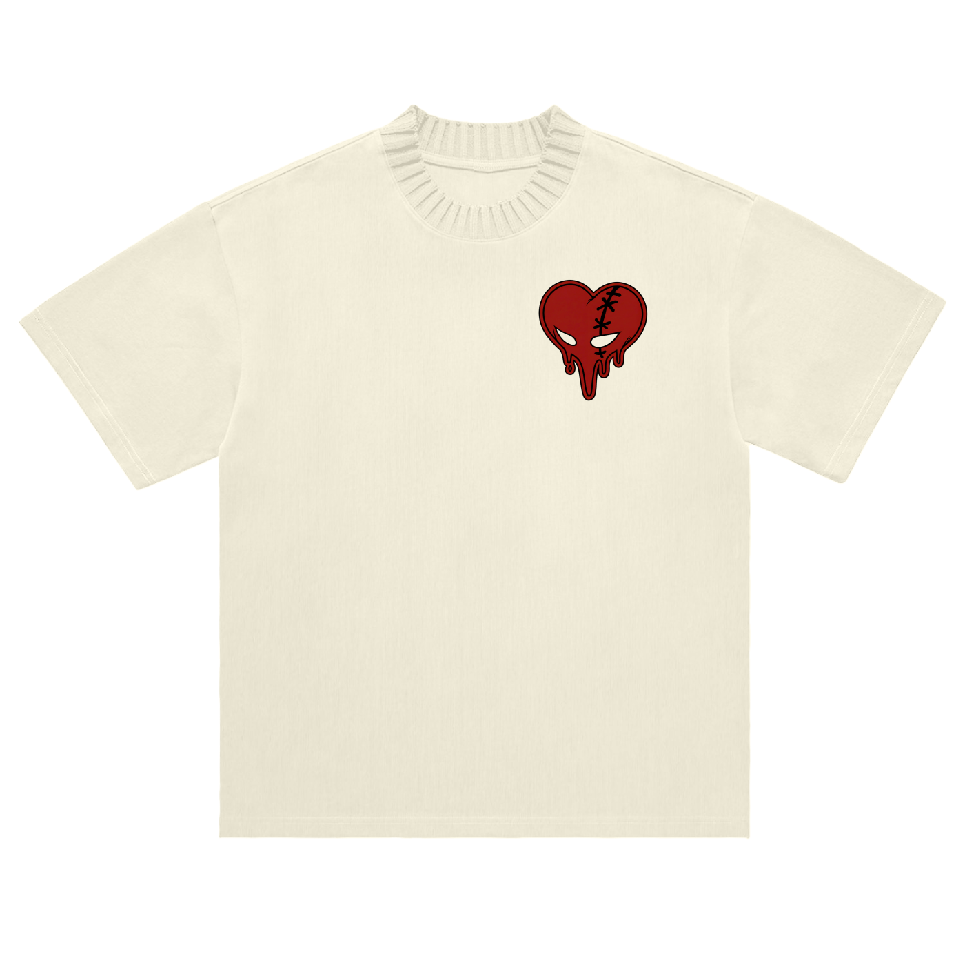 Heavyweight Knitted Round Neck T-Shirt