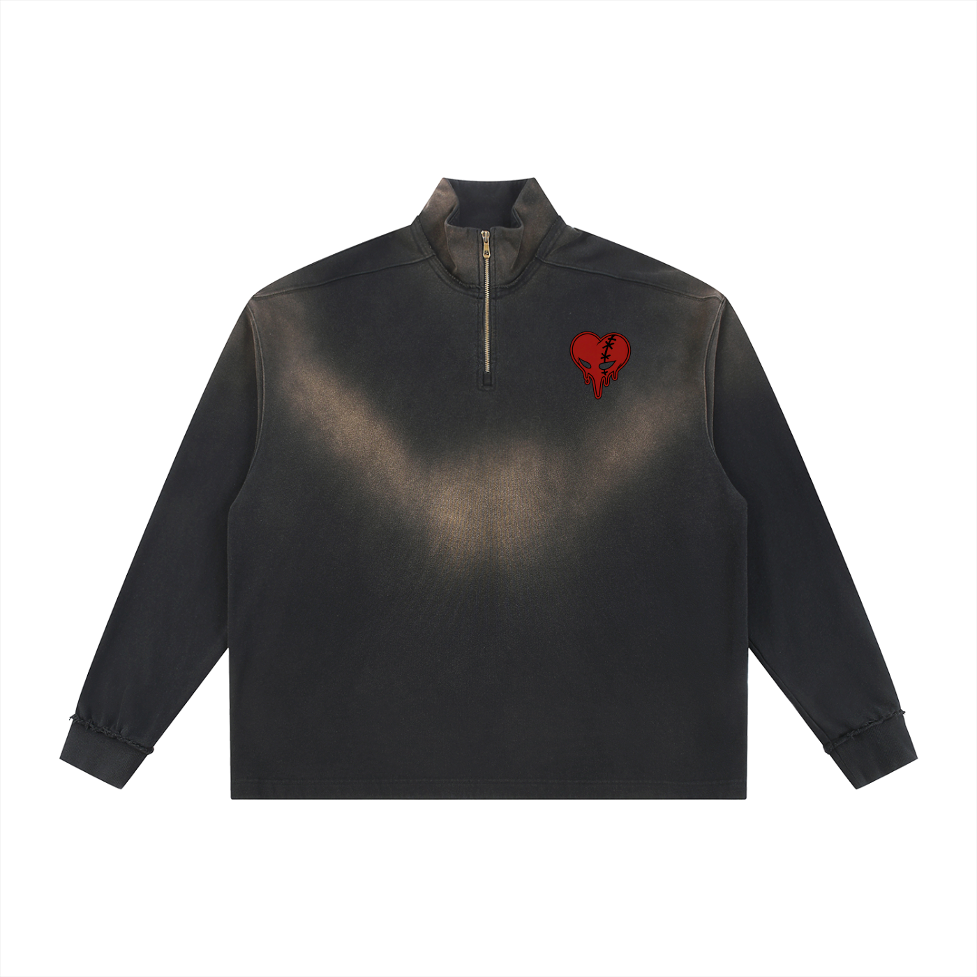 Sun Faded Edge Quarter-Zip Sweatshirt