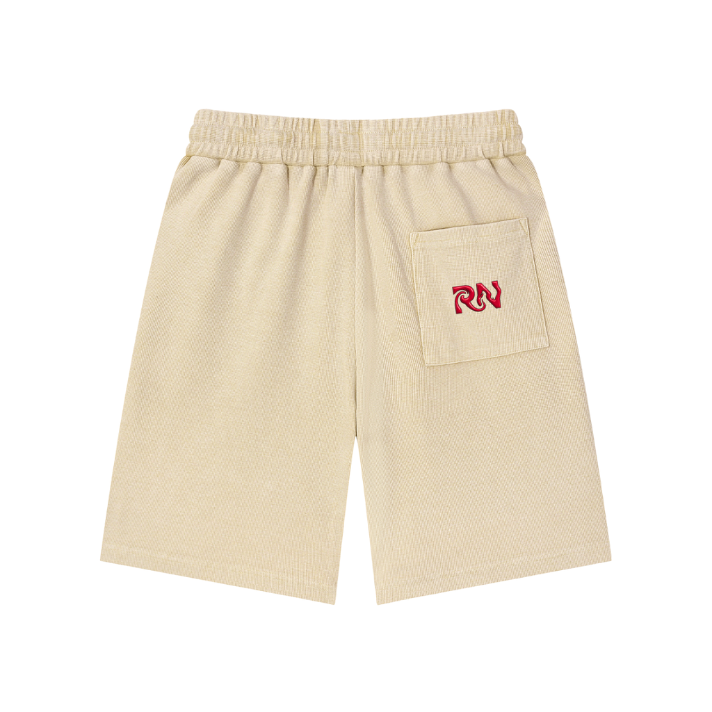 Mineral Washed Waffle Knit Shorts