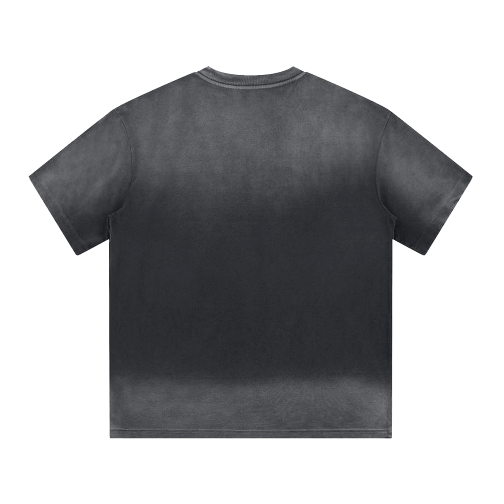 “I” Shaped Gradient Washed T-Shirt