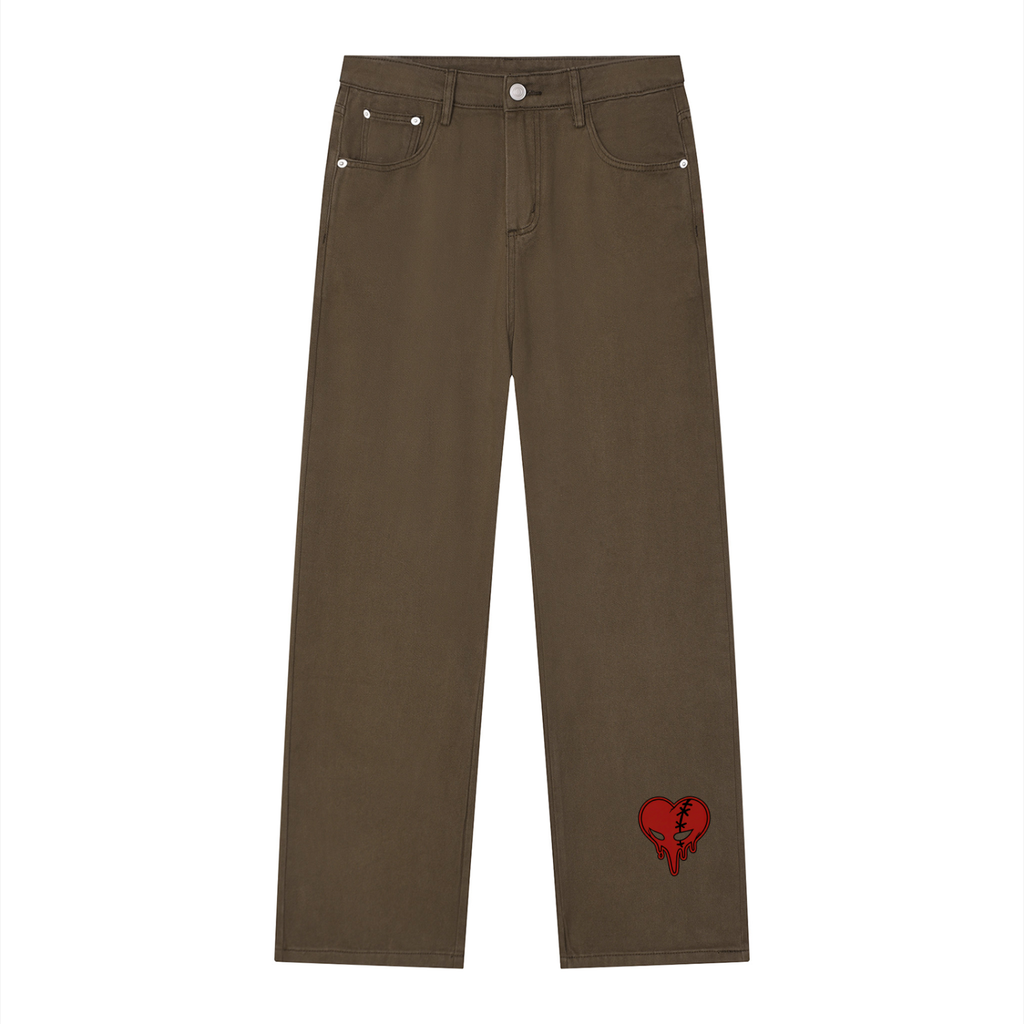 Men’s Vintage Washed Straight Leg Jeans