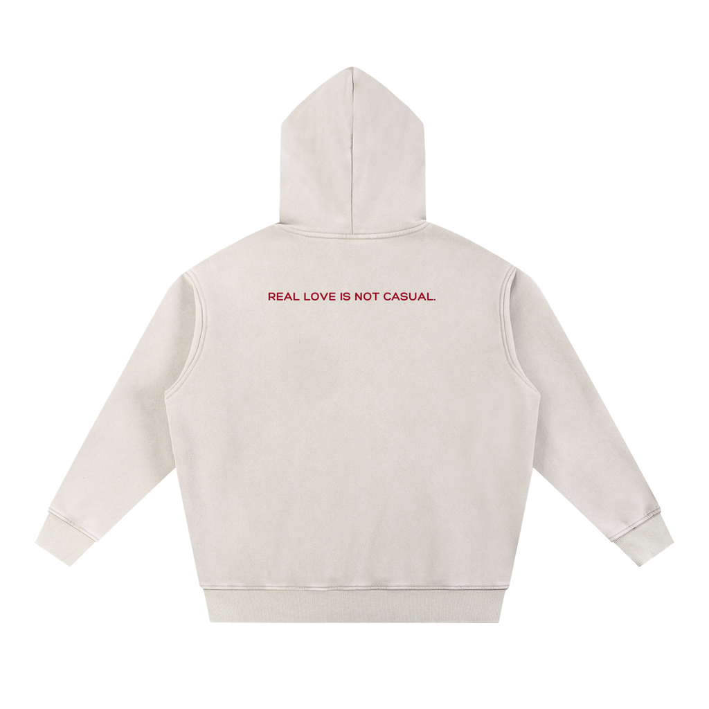 Snow Washed Fleece Oversized Hoodie