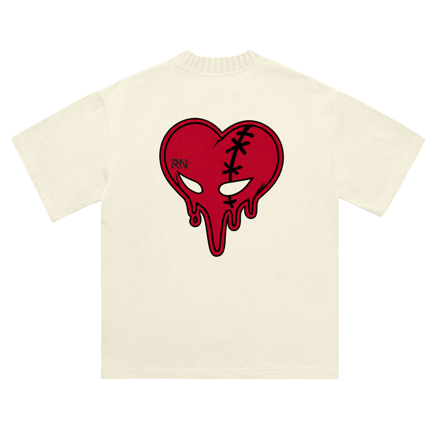 Heavyweight Knitted Neck T-Shirt