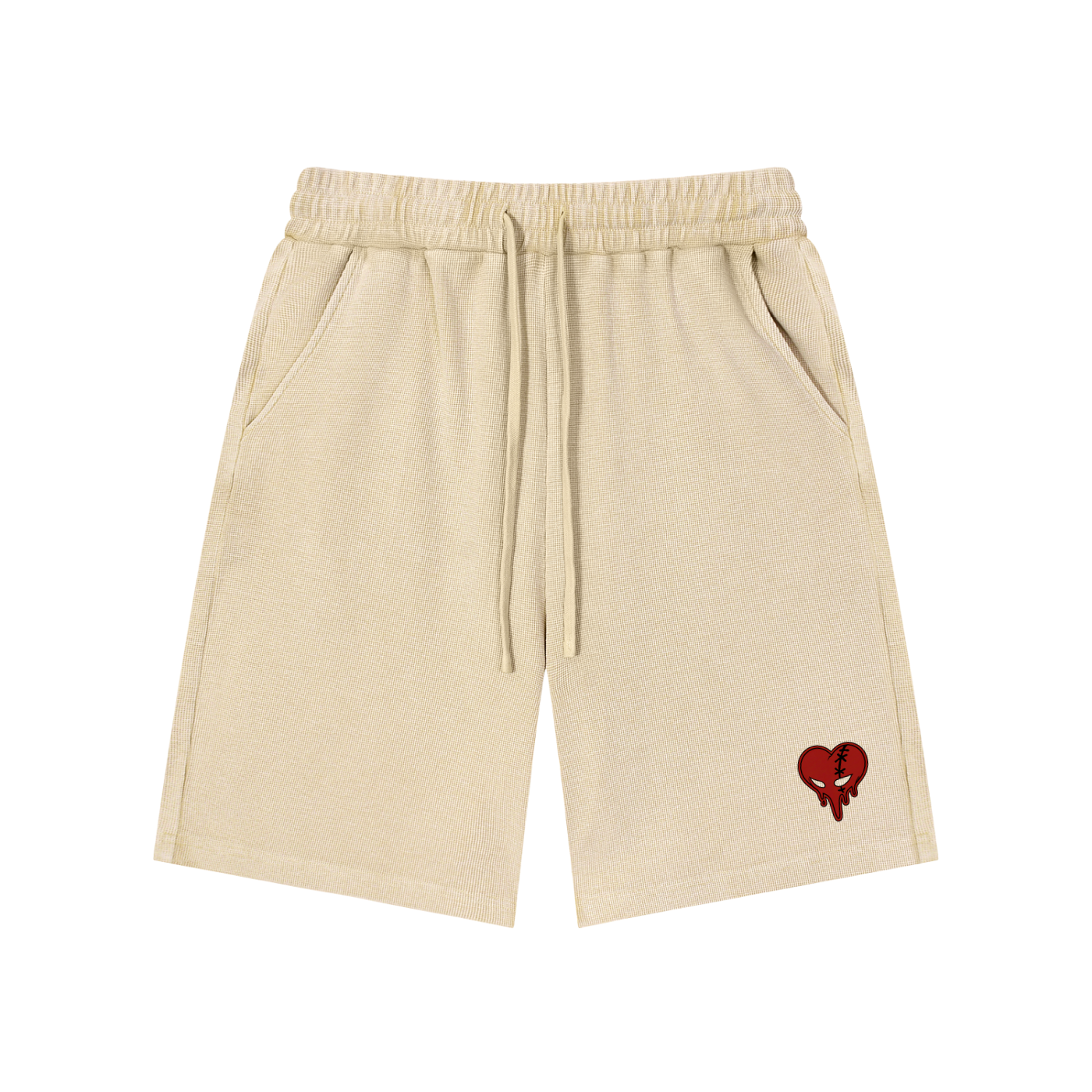 Mineral Washed Waffle Knit Shorts