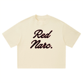SN-383 Knitted Neck Boxy Tee